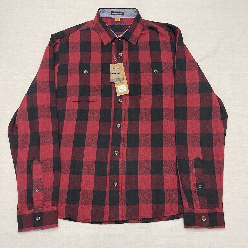 Taylor Vintage Luxe Men’s Performance Stretch Flannel Shirt Size XL‎ NWT